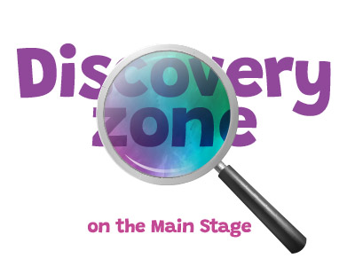 Discovery zone graphic white with colour